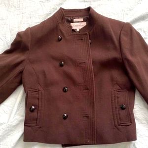 Calvin Klein peacoat jacket brown 4 S 💋